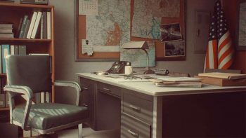 دانلود صحنه آماده دفتر کار نظامی برای Unreal Engine