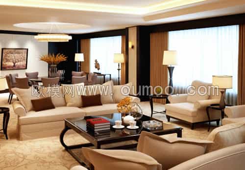 مدل سه بعدی مبلمان کلاسیک - 3