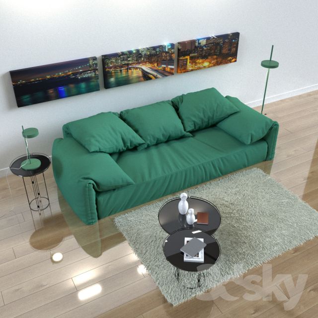 مدل سه بعدی مبل مدرن - 11