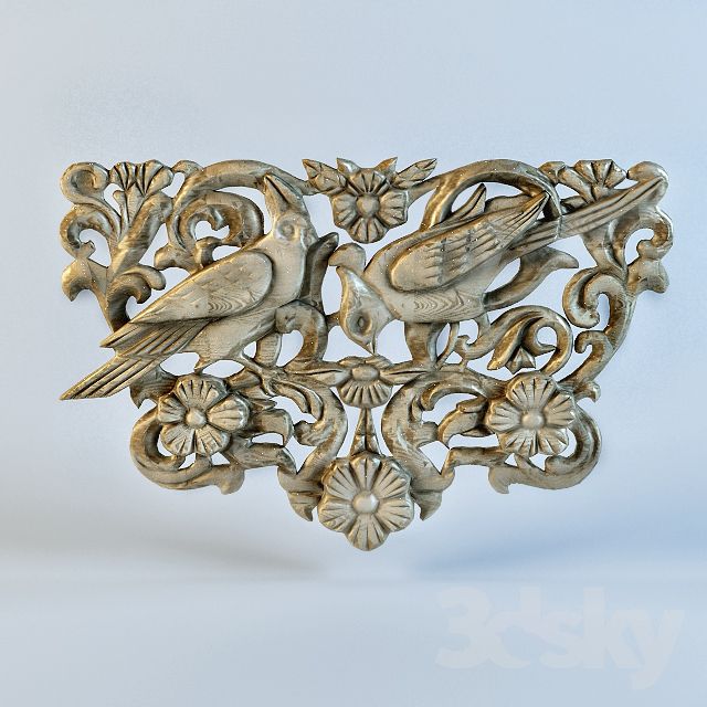 مدل سه بعدی گچبری و نما رومی - 1