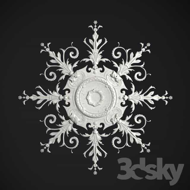مدل سه بعدی گچبری - 19