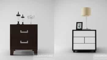 دانلود مدل سه بعدی میز کنار تخت خواب