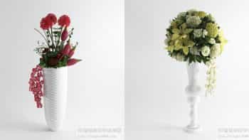 دانلود مدل سه بعدی گلدان دکوری