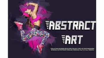 اکشن ساخت تصاویر هنری در فتوشاپ – Abstract Art Photoshop Action
