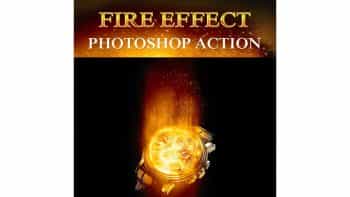 اکشن افکت آتش فتوشاپ – Fire Effect Photoshop Action