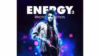 اکشن ایجاد انرژی در عکس برای فتوشاپ – Energy 3 Photoshop Action