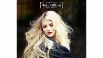 اکشن ایجاد افکت باران در فتوشاپ – Realistic Make Rain Effect