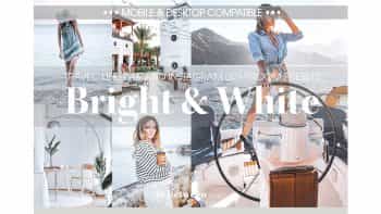 پریست لایت روم برای موبایل و دسکتاپ – Bright & White Mobile Desktop Preset