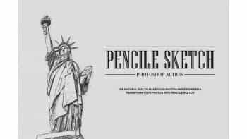 اکشن تبدیل عکس به نقاشی سیاه قلم در فتوشاپ – Pencil Sketch Photoshop Action
