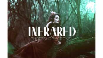 دانلود 12 اکشن فتوشاپ برای اصلاح رنگ – Infrared IR Photoshop Actions