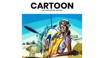 اکشن تبدیل عکس به کارتون در فتوشاپ – Cartoon Art Photoshop Action