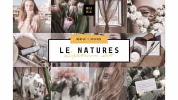 دانلود پریست رنگ طبیعی برای لایت روم – Le Natures Neutral Lightroom Presets