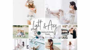 دانلود پریست نور برای لایت روم – Light And Airy Lightroom Presets