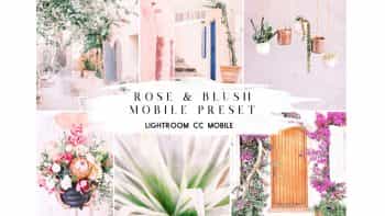 پریست روتوش عکس برای لایت روم موبایل – Rose & Blush Blogger Mobile Preset