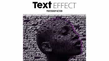 اکشن تایپوگرافی روی عکس در فتوشاپ – Text Effect Photoshop Action
