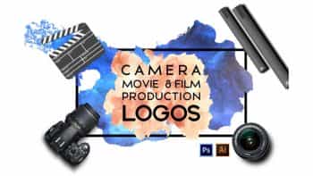 دانلود لوگو شرکت فیلم سازی و آتلیه Camera,Movie & Film Production Logos