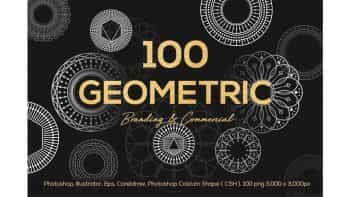 دانلود اشکال هندسی برای فتوشاپ Geometric Vector Shapes CSH