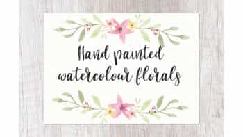 دانلود پترن و کلیپ آرت آبرنگی گل Hand painted Watercolor florals