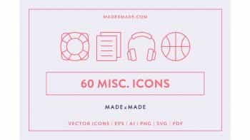 دانلود آیکون خطی Line Icons – Miscellaneous Icons