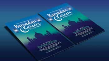 دانلود فایل لایه باز کارت دعوت افطار Ramadan Kareem Iftaar Party Flyer