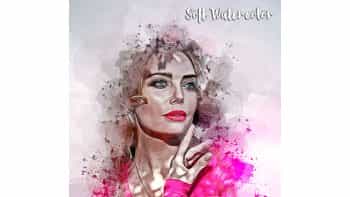 اکشن نقاشی آبرنگ فتوشاپ – Soft Watercolor Photoshop Action