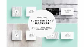 دانلود موکاپ کارت ویزیت 2 Business Card MockUps