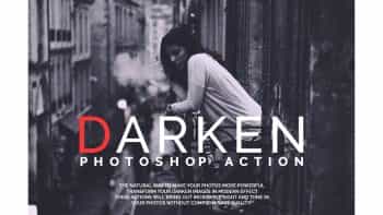 اکشن فتوشاپ برای اصلاح رنگ تاریک – Darken Photoshop Actions
