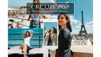 دانلود پریست برای لایت روم موبایل – Mobile Lightroom Presets CREAMY POP