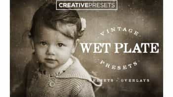 پریست لایت روم برای قدیمی کردن عکس – Wet Plate Lightroom Presets+Overlay