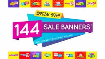 دانلود فایل لایه باز بنر تبلیغاتی Awesome Sale Banners