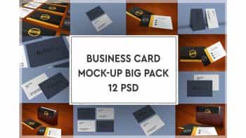 دانلود موکاپ کارت ویزیت Business Card Mock-up Bigpack