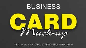 دانلود موکاپ کارت ویزیت Business Card Mockup