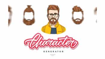 دانلود جعبه ابزار ساخت چهره کارتونی مرد Character Generator