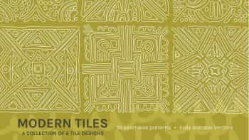 دانلود پترن کاشی Full Modern Tile | Seamless Patterns