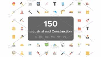 دانلود آیکون صنعتی Industrial and Construction Icon