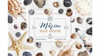 دانلود موکاپ صدف دریایی Marine Scene Creator