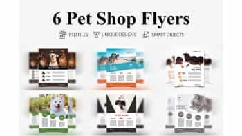 دانلود فایل لایه باز پوستر پت شاپ Pet Shop Flyer