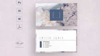 دانلود فایل لایه باز کارت ویزیت Sakura business card template