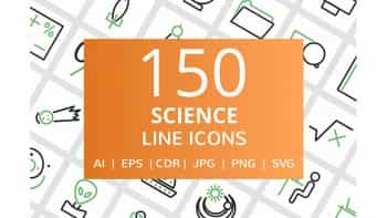 دانلود آیکون علمی و آموزشی Science Line Icons