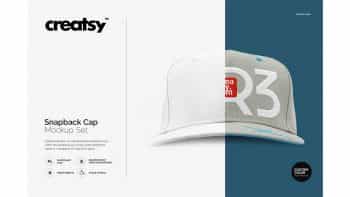 دانلود موکاپ کلاه Snapback Cap Mockup Set