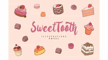 دانلود پترن و کلیپ آرت شیرینی Sweettooth