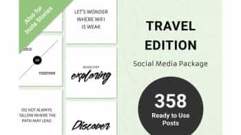 دانلود فایل لایه باز بنر اینستاگرام Travel Edition – Social Media
