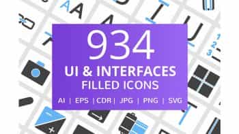 دانلود آیکون رابط کاربری UI & Interfaces Filled Icons