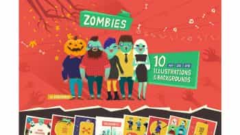 دانلود وکتور زامبی Zombies Collection