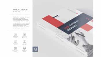 دانلود قالب آماده ایندیزاین گزارش سالانه Annual Report 24 Pages
