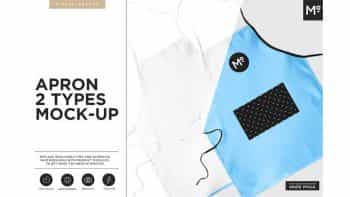 دانلود موکاپ پیش بند Apron 2 Types Mock-up
