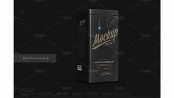 دانلود موکاپ قوطی چای Black Tea Jar Mock-up