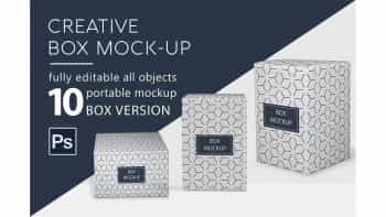 دانلود موکاپ جعبه Box Mockup