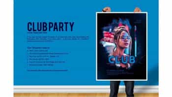 دانلود فایل لایه باز پوستر کلاب شبانه Club Party Flyer
