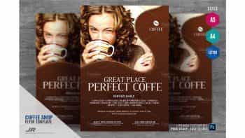 دانلود فایل لایه باز آگهی کافی شاپ Coffee Shop Flyer